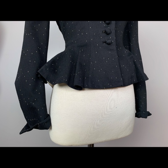 Dramatic New Look Peplum Jacket by Lilli Ann. - Picture 5 of 8